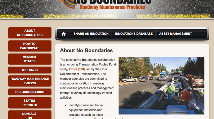 No Boundaries Roadway Maintenance Practices